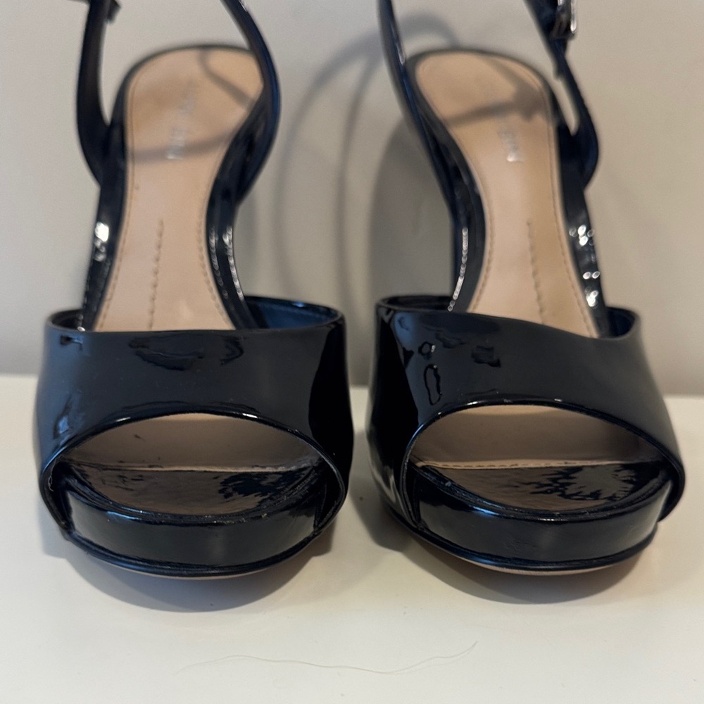 Gianni Bini Elegant Black Patent Leather Stilettos size 7.5 - Picture 5 of 6